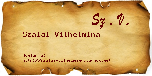 Szalai Vilhelmina névjegykártya